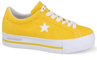 (W) 메이드미 x 컨버스 원스타 플랫폼 스웨이드 옥스 '비브랜트 옐로우' 561393C Lookbook (W) 메이드미 x 컨버스 원스타 플랫폼 스웨이드 옥스 '비브랜트 옐로우' 561393C