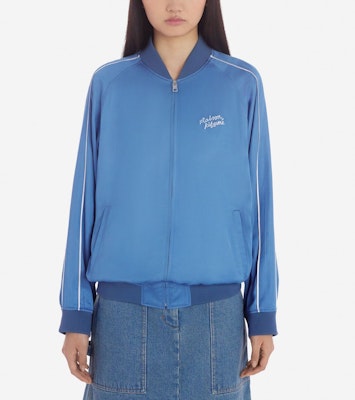 (W) Maison Kitsune 藍色拉鍊外套 刺繡字母設計 SS24 MW02103WF0023-P428 Shop (W) Maison Kitsune 藍色拉鍊外套 刺繡字母設計 SS24 MW02103WF0023-P428