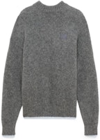 (Women) Maison Kitsune Light Grey Wool Sweater Crewneck Pullover. HW00538KT1040-H150 (Women) Maison Kitsune Light Grey Wool Sweater Crewneck Pullover. HW00538KT1040-H150