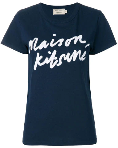 women-maison-kitsune-slim-fit-letter-decor-t-shirt-blue-aw-00104-kj-0005-navy