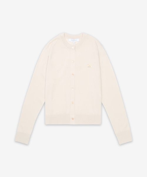 (Women) Maison Kitsune Baby Fox Patch Regular Cardigan - Marble / MW00507KT10360134 MW00507KT10360134SS25