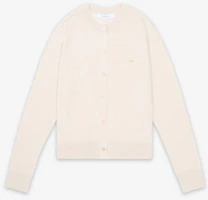 (Women) Maison Kitsune Baby Fox Patch Regular Cardigan - Marble / MW00507KT10360134 MW00507KT10360134SS25 (Women) Maison Kitsune Baby Fox Patch Regular Cardigan - Marble / MW00507KT10360134 MW00507KT10360134SS25