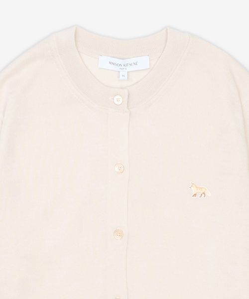 Lookbook (Women) Maison Kitsune Baby Fox Patch Regular Cardigan - Marble / MW00507KT10360134 MW00507KT10360134SS25