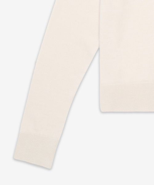 Details for (Women) Maison Kitsune Baby Fox Patch Regular Cardigan - Marble / MW00507KT10360134 MW00507KT10360134SS25