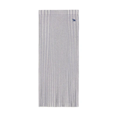 (Women) Maison Kitsune Baby Fox SS24 Long Casual Logo Dress Gray MW01510KT1104-P476