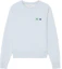 Buy (Women) Maison Kitsune Double Fox Pullover Sweatshirt Misty Blue KW00308KM0001-H429