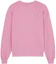 Order (W) Maison Kitsune Sudadera Rosa Claro Fox Patch Manga Larga Crewneck SS24 MW00315KM0307-P625