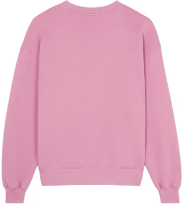 (W) Maison Kitsune Sudadera Rosa Claro Fox Patch Manga Larga Crewneck SS24 MW00315KM0307-P625 Lookbook (W) Maison Kitsune Sudadera Rosa Claro Fox Patch Manga Larga Crewneck SS24 MW00315KM0307-P625