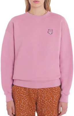 (W) Maison Kitsune Sudadera Rosa Claro Fox Patch Manga Larga Crewneck SS24 MW00315KM0307-P625 Purchase (W) Maison Kitsune Sudadera Rosa Claro Fox Patch Manga Larga Crewneck SS24 MW00315KM0307-P625