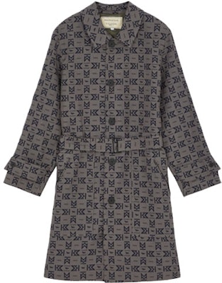 (W) 메종 키츠네 FW21 그레이 슬림핏 노치드 라펠 트렌치코트 EU02214WM3003-AN Buy (W) 메종 키츠네 FW21 그레이 슬림핏 노치드 라펠 트렌치코트 EU02214WM3003-AN