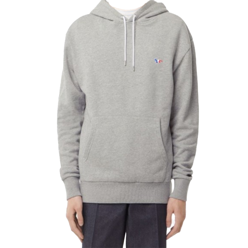 Purchase (Women) Maison Kitsune FW21 Logo Embroidered Pullover Sweatshirt AU00307KM0001-GRM