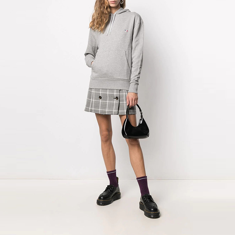 Details for (Women) Maison Kitsune FW21 Logo Embroidered Pullover Sweatshirt AU00307KM0001-GRM