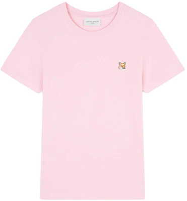 (Women) Maison Kitsune FW23 Fox Patch Pink Short Sleeve T-Shirt LW00105KJ0008-P603 Buy (Women) Maison Kitsune FW23 Fox Patch Pink Short Sleeve T-Shirt LW00105KJ0008-P603