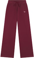 (Women) Maison Kitsune FW24 Red Star Fox Embroidered Pocket Casual Pants NW01106KM0325-P677 (Women) Maison Kitsune FW24 Red Star Fox Embroidered Pocket Casual Pants NW01106KM0325-P677