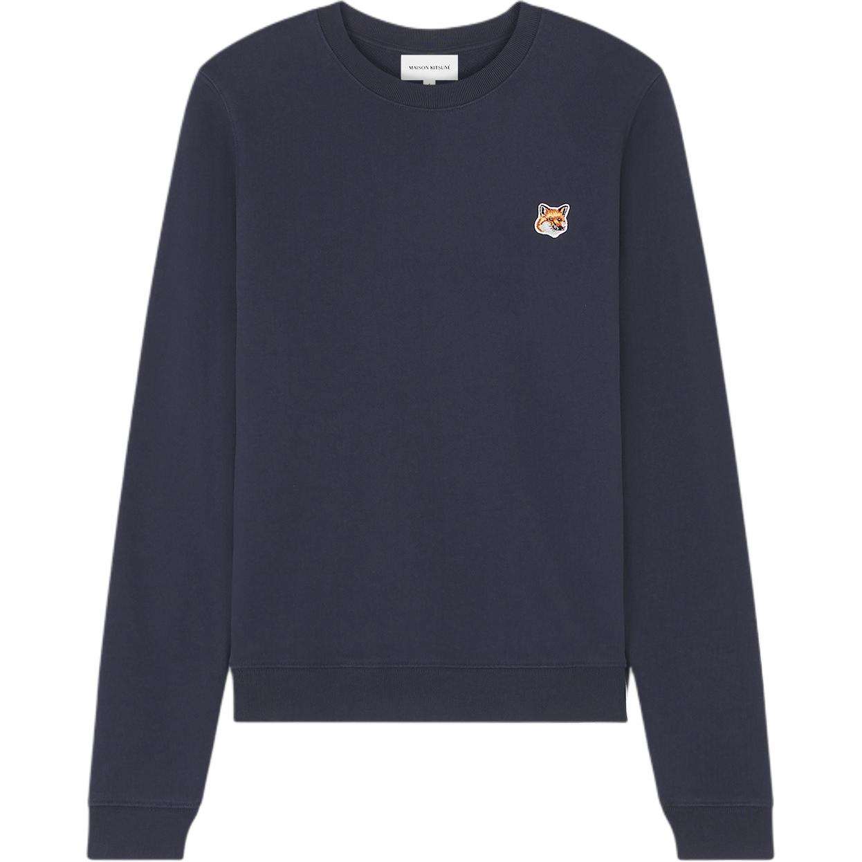 Order (W) Sudadera Azul Marino Maison Kitsune FW24 Logo Crewneck Pullover. LW00302KM0001-P476