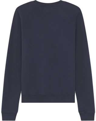 (W) Sudadera Azul Marino Maison Kitsune FW24 Logo Crewneck Pullover. LW00302KM0001-P476 Lookbook (W) Sudadera Azul Marino Maison Kitsune FW24 Logo Crewneck Pullover. LW00302KM0001-P476
