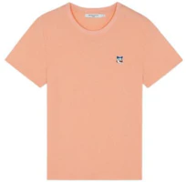 (Women) Maison Kitsune Gradient Fox Embroidery Crewneck T-Shirt Pink IW00148KJ0087 (Women) Maison Kitsune Gradient Fox Embroidery Crewneck T-Shirt Pink IW00148KJ0087