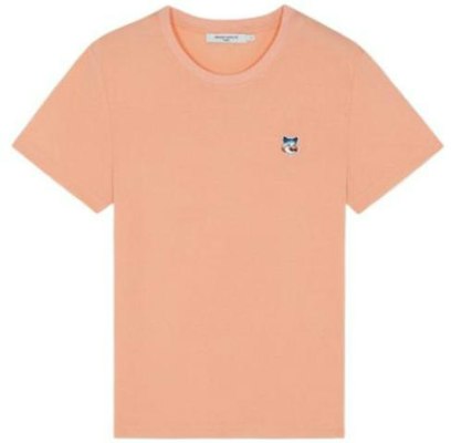 (Women) Maison Kitsune Gradient Fox Embroidery Crewneck T-Shirt Pink IW00148KJ0087 Buy (Women) Maison Kitsune Gradient Fox Embroidery Crewneck T-Shirt Pink IW00148KJ0087