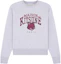 Order (Women) Maison Kitsune Grey Alphabet Cartoon Graphic Pullover Sweatshirt for Women LW00301KM0001-H120