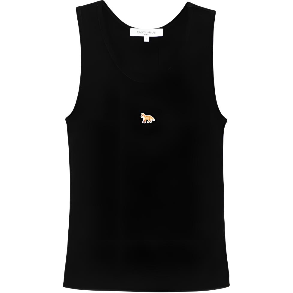 (Women) Maison Kitsune Slim Fit Sleeveless Embroidered Tank Top PW00623KA0033P199