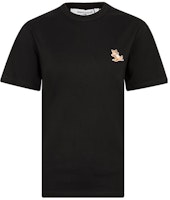 (Women) Maison Kitsune Solid Casual Regular T-Shirt GU00154KJ0010-NV (Women) Maison Kitsune Solid Casual Regular T-Shirt GU00154KJ0010-NV