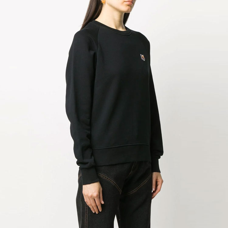 Purchase (W) Maison Kitsune SS21 棉質圓領狐狸刺繡長袖上衣 AW00303KM0001