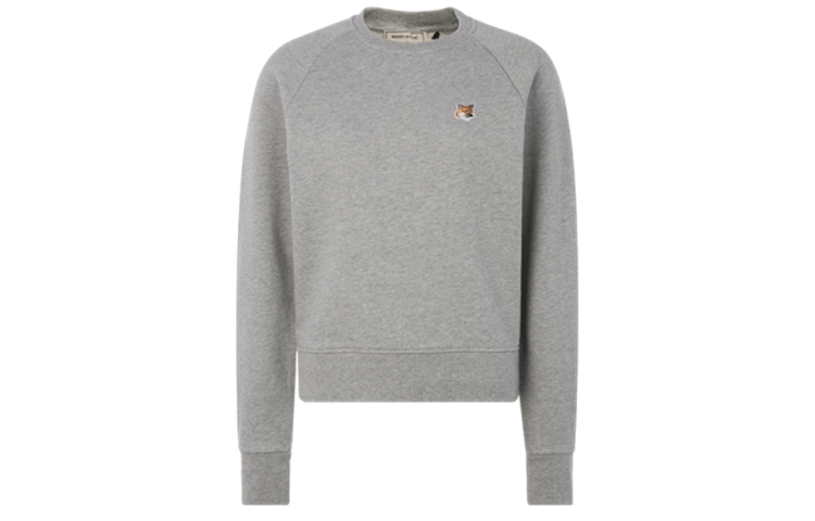 Details for (W) Maison Kitsune SS21 棉質圓領狐狸刺繡長袖上衣 AW00303KM0001