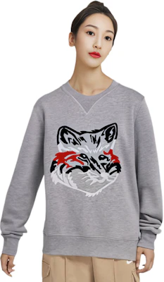 (W) Maison Kitsune SS21 狐狸刺绣休闲卫衣 GW00340KM0017 Details for (W) Maison Kitsune SS21 狐狸刺绣休闲卫衣 GW00340KM0017