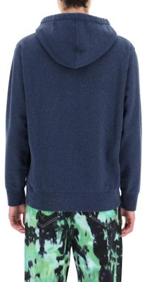 (W) Maison Kitsune SS22 Hoodie Biru dengan Rekaan Cetakan Logo Warna Solid IU00330KM0020NM Cheap (W) Maison Kitsune SS22 Hoodie Biru dengan Rekaan Cetakan Logo Warna Solid IU00330KM0020NM