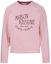 Order (Women) Maison Kitsune SS23 Pink Sweatshirt with Solid Color and Letter Print LW00304KM0001P603