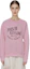 Purchase (Women) Maison Kitsune SS23 Pink Sweatshirt with Solid Color and Letter Print LW00304KM0001P603