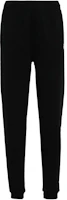 (Women) Maison Kitsune SS24 Black Jogger Sweatpants with Ribbed Embellishments MW01109KM0001-P199 (Women) Maison Kitsune SS24 Black Jogger Sweatpants with Ribbed Embellishments MW01109KM0001-P199