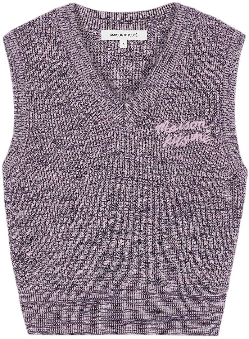 women-maison-kitsune-ss-24-v-neck-patch-cropped-vest-lilac-mix-mw-00813-kt-1108-h502
