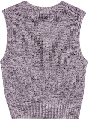 (W) 메종 키츠네 SS24 브이넥 패치 크롭 베스트 라일락 믹스 MW00813KT1108-H502 Lookbook (W) 메종 키츠네 SS24 브이넥 패치 크롭 베스트 라일락 믹스 MW00813KT1108-H502