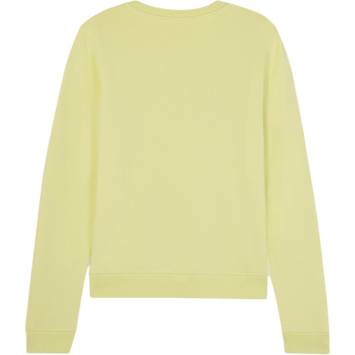 Lookbook (W) Maison Kitsune SS24 經典標誌圓領套頭衫 粉筆黃 LW00302KM0001-P712