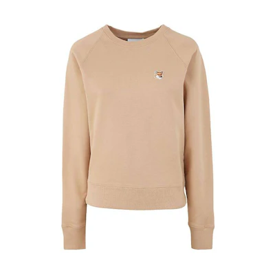 (Women) Maison Kitsune Women’s Brown Fox Graphic Pullover Sweatshirt SS23 Collection AW00303KM0001092-P220