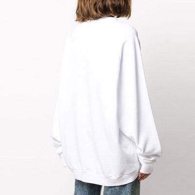 (W) Maison Margiela Sudadera Blanca Cuello Redondo con Logo 3D Impreso S51GU0100S25322-100 Purchase (W) Maison Margiela Sudadera Blanca Cuello Redondo con Logo 3D Impreso S51GU0100S25322-100