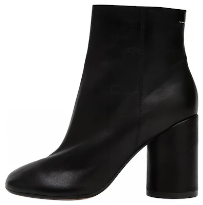 (W) MM6 Maison Margiela 黑色皮革细跟踝靴 S40WU0183P2809T8013 Buy (W) MM6 Maison Margiela 黑色皮革细跟踝靴 S40WU0183P2809T8013