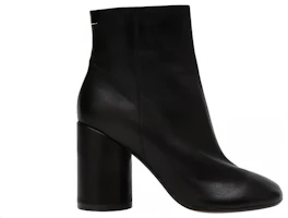 Order (W) Maison Margiela Sepatu Boots Kulit Tumit 6 Hitam untuk Wanita S40WU0183P2809T8013