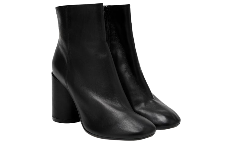 (W) Maison Margiela 6-Heel Leather Ankle Boots 'Black' 圖 3