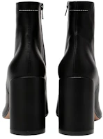 Shop (W) Maison Margiela Sepatu Boots Kulit Tumit 6 Hitam untuk Wanita S40WU0183P2809T8013