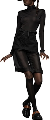 (W) Maison Margiela 黑色層次感毛邊休閒短褲 S51ME0024MTN028900 Lookbook (W) Maison Margiela 黑色層次感毛邊休閒短褲 S51ME0024MTN028900