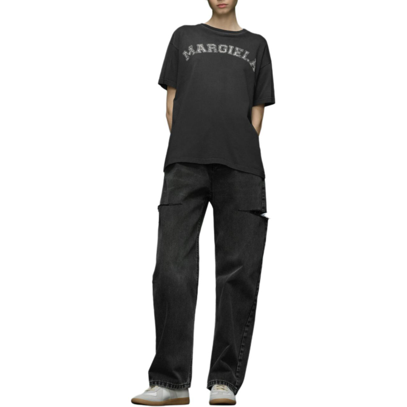 (Women) Maison Margiela  Black Logo Cotton Jersey Short Sleeve T-Shirt S51GC0523S20079970 圖 5