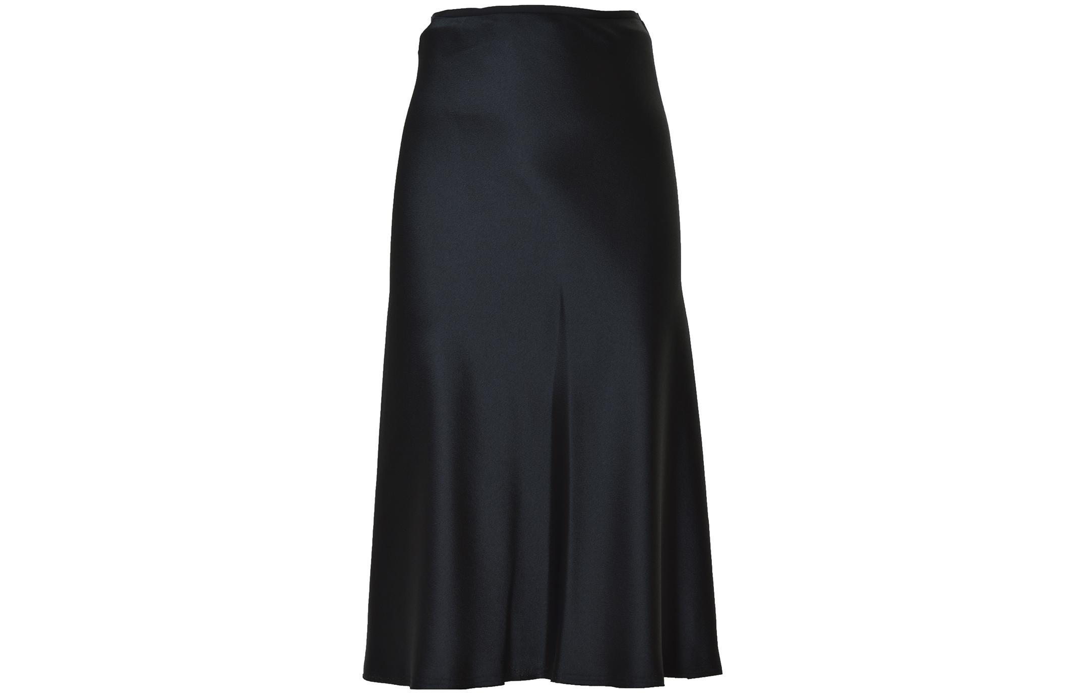 Order (W) Maison Margiela 黑色缎面中长裙 FW22 休闲长裙. S51MA0486S49465-900