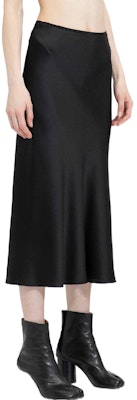 (W) Maison Margiela 黑色缎面中长裙 FW22 休闲长裙. S51MA0486S49465-900 Purchase (W) Maison Margiela 黑色缎面中长裙 FW22 休闲长裙. S51MA0486S49465-900