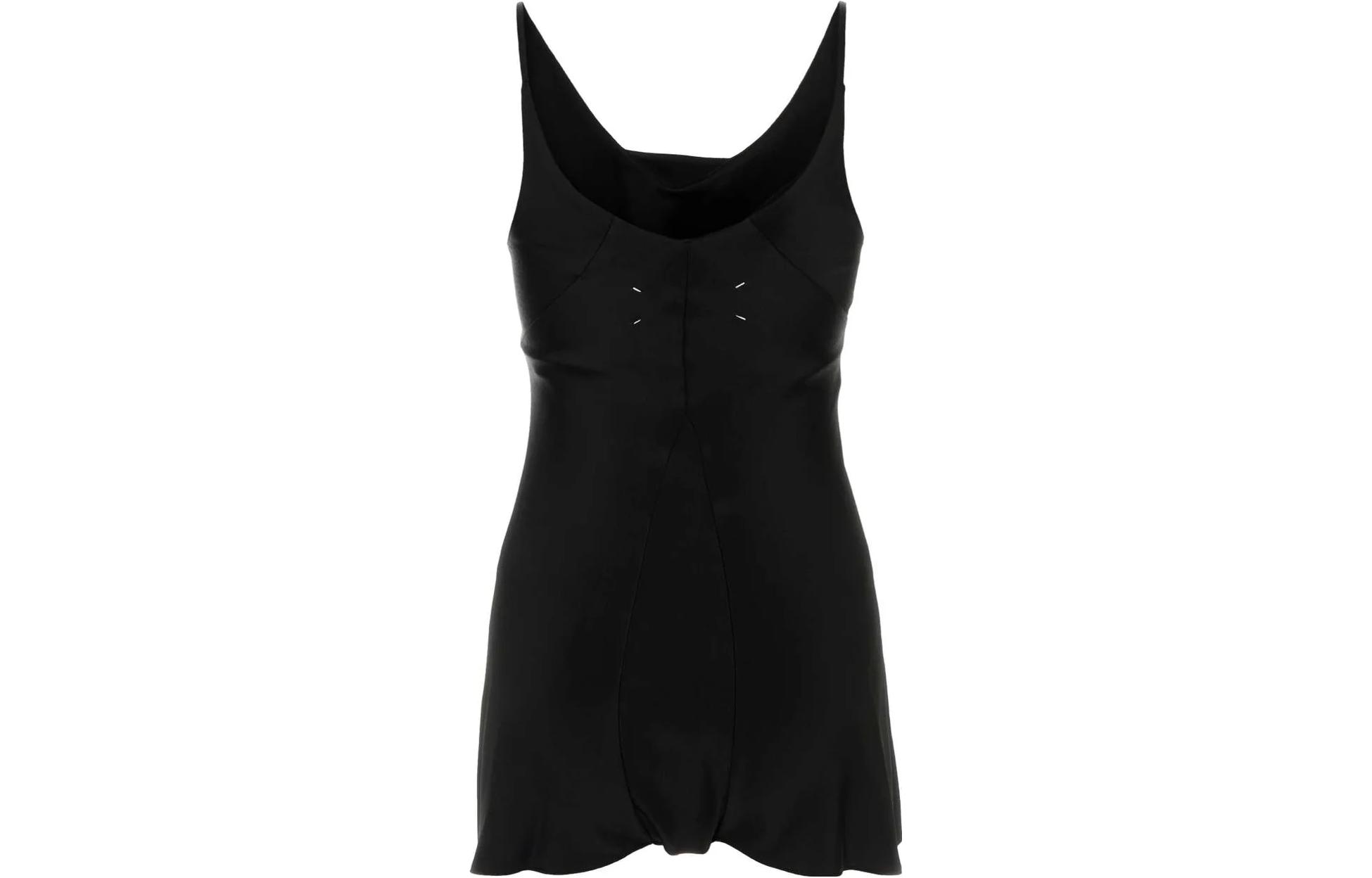 Lookbook (W) Maison Margiela Jumpsuit Hitam Tanpa Lengan Slim Fit S51FP0110S49465900