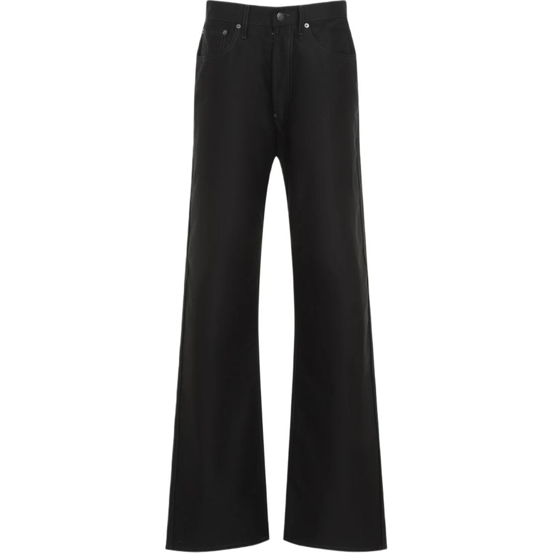 (Women) Maison Margiela  Black Wide-Leg Denim Zipper Jeans S29LA0100M35096900