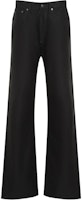 (Women) Maison Margiela Black Wide-Leg Denim Zipper Jeans S29LA0100M35096900 (Women) Maison Margiela Black Wide-Leg Denim Zipper Jeans S29LA0100M35096900