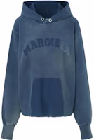 (Women) Maison Margiela Blue Cotton Hoodie with Logo Print. JVM1660024359472 (Women) Maison Margiela Blue Cotton Hoodie with Logo Print. JVM1660024359472