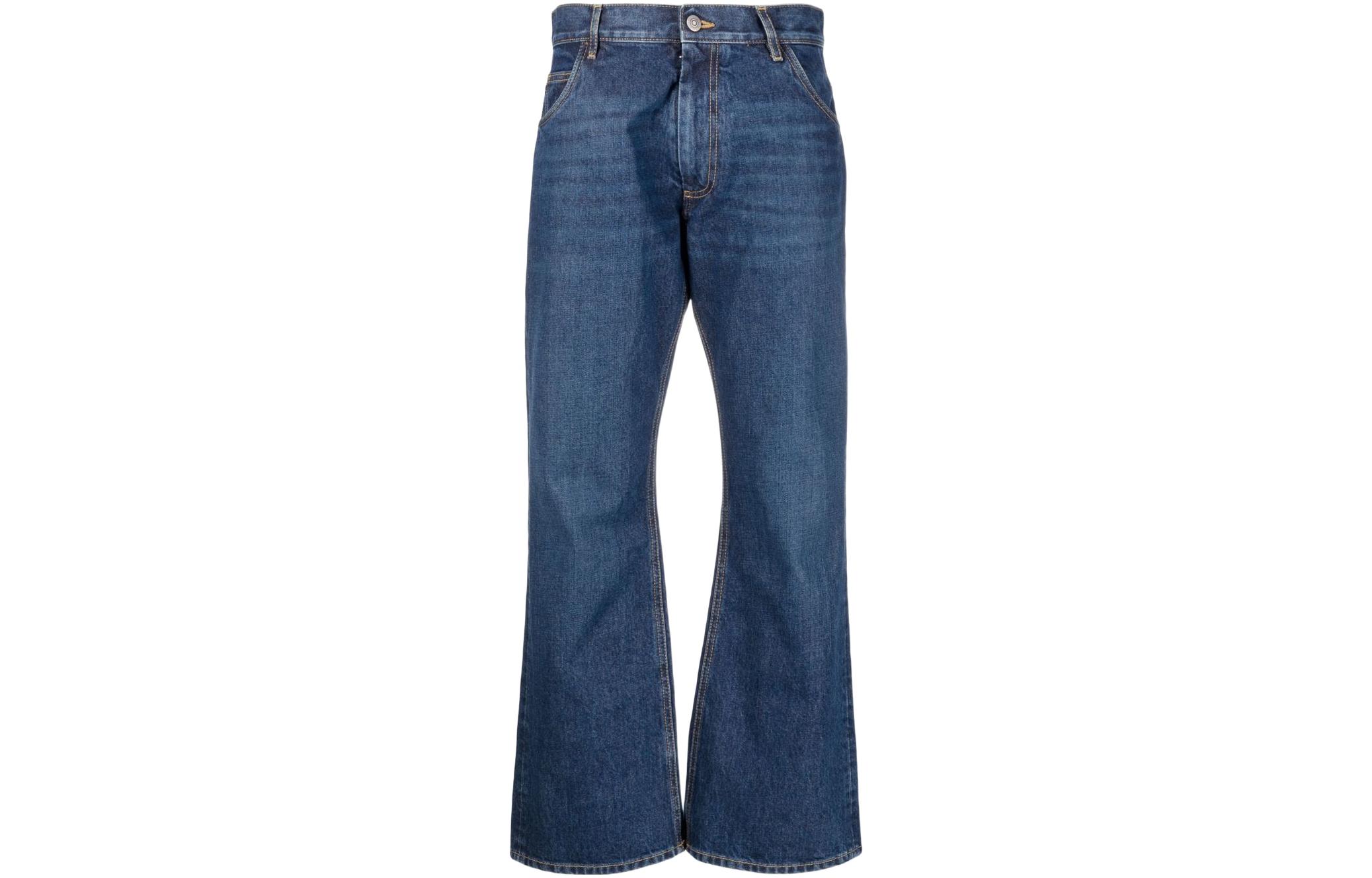 Order (W) Maison Margiela Jeans Azul de Tiro Alto Acampanados al Tobillo S51LA0158S30561-983